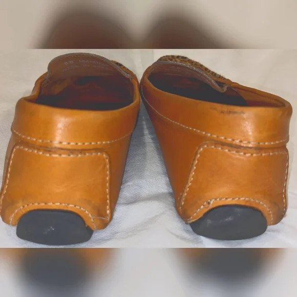 Massimo Matteo Firenze Animal Print Penny Loafers - Picture 7 of 9